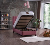 Yatakcım Rosalinda Baza + Başlık + Yatak Set (3 lü set) Pembe - 4
