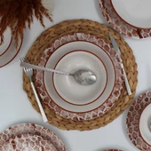 Snake 18 Parça Yemek Takımı Karamel - 2