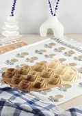 Silikon Kek Kalıbı - Spiral Desenli 12li Kurabiye Kalıbı - Isıya Dayanıklı - 1