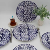 Snake 25 Cm Servis Tabağı Mavi - 1