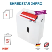 HSM SHREDSTAR X6 PRO Evrak İmha Makinesi / Kağıt Kırpma Makinesi - CD İmha Makinesi - Çapraz Konfeti kesim 2x15 mm - 20lt - 3