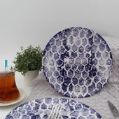 Snake 20 Cm pasta Tabağı Mavi - 1