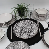 Snake 24 Parça Yemek Takımı Siyah - 5