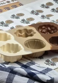 Silikon Kek Kalıbı - Papatya Gül Desenli 6lı Kurabiye Kalıbı - Isıya Dayanıklı - 3