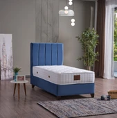 Yatakcım Blue Star Baza + Başlık + Yatak Set (3 lü set) Mavi - 1
