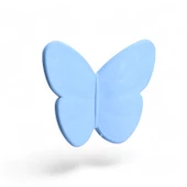 Plastik Kulp Mavi Mobilya Çoçuk Odası Kız Erkek Dolap Kapak Kulpu Dekoratif Çekmece Kulbu 10 ADET - 2