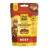 Delibon  Crunchy Sığır Etli Kedi Ödül Maması 60 G - 1