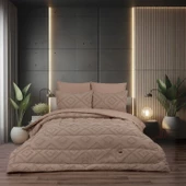 Schafer Home Mona Çift Kişilik Şönil Yorgan Seti 6 Parça-Bej - 1