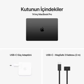 MacBook Pro 14 inc M4 10CPU 10GPU 16GB 512GB Uzay Siyahı MW2U3TU/A (Apple Türkiye Garantili) - 8