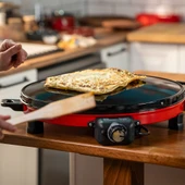 AT610 46 cm Kırmızı Elektrikli Katmer, Bazlama, Gözleme Sacı, Termostatlı, Büyük Boy, Hızlı ve Eşit Isı Dağılımı thumbnail 4