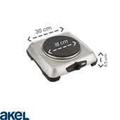 AKEL AP516-GRİ ORTA BOY TEKLİ PLATE - 2