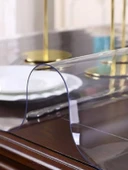 BAYRAMOĞLU 1.4 mm. 100X110. Yaza özel 50x70 pvc dantelli runner hediye thumbnail 5