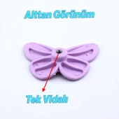 Plastik Kulp Lila Mobilya Çoçuk Odası Kız Erkek Dolap Kapak Kulpu Dekorasyon Çekmece Kulbu 10 ADET thumbnail 3