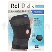 Roll Patella Destekli Ayarlanabilir Bedenli Cırtlı Dizlik - 1