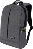 Classone BP-Z204-WL600 Mouse -15.6" Su Geçirmez Kumaş Laptop ,notebook Sırt Çantası Gri+Kablosuz Mou - 10