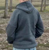 baskısız sweatshirt - 2