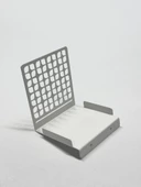 Banyo Tuvalet Peçete Tutucu, Beyaz Peçete Askılığı, Metal Peçetelik Beyaz - 2