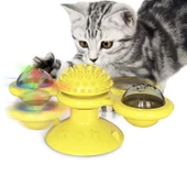 TİNEKE  Kedi Fırıldak Oyuncak Eğlenceli Masaj Dönebilen Kedi Oyuncak Vantuzlu Catnipli  Ve Led Işıklı - 3