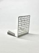 Banyo Tuvalet Peçete Tutucu, Beyaz Peçete Askılığı, Metal Peçetelik Beyaz - 1