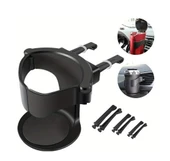 Araç İçi Havalandırma Izgarası Şişe ve Bardak Tutucu Siyah ONP820 - 1