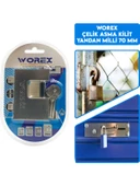 Worex Kayar Milli Asma Kilit 70 MM Yatay KM70 thumbnail 1