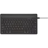 General Mobile E-Tab 4 10.1" Uyumlu Kablosuz Bluetooth Şarj Edilebilir Tablet Telefon Standlı Klavye - Gri - 5