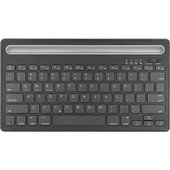 General Mobile E-Tab 4 10.1" Uyumlu Kablosuz Bluetooth Şarj Edilebilir Tablet Telefon Standlı Klavye - Gri - 1