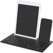 General Mobile E-Tab 4 10.1" Uyumlu Kablosuz Bluetooth Şarj Edilebilir Tablet Telefon Standlı Klavye - Gri - 3