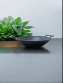 Evmutfak 30 cm saç kavurma tavası fırına girebilir yanmaz yapistirmaz ağır üründür - 2
