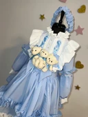 Goldilocks ve üç ayı kostümü, Goldilocks kostümü, Prenses kostümü, Cadılar Bayramı kostümü, Goldilocks temalı. thumbnail 8