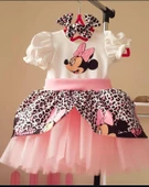 Minnie Mouse Elbise, Kız çocuk Tüllü Elbise, Mickey Mouse Kız Çocuk ELbise thumbnail 9