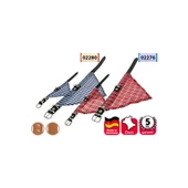 Karlie Deri Bandanalı Boyun Tasması 37CM Mavi thumbnail 2