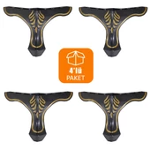 Mobilya Kanepe Masa Puf Sehpa Ayağı Baza Ayakları Siyah 14 Cm (4 ADET) thumbnail 1