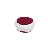 SARIKHANE Talebe Sarığı-Beyaz Kumaş-Bordo Takke-Çapraz Sarım-Nali Şerif-7 metre - 1
