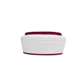SARIKHANE Talebe Sarığı-Beyaz Kumaş-Bordo Takke-Düz Sarım-Kuş Gözlü-5 metre - 2