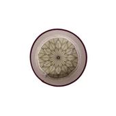 SARIKHANE Talebe Sarığı-Beyaz Kumaş-Bordo Takke-Yuvarlak Sarım-Kuş Gözlü-5 metre - 4