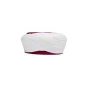 SARIKHANE Talebe Sarığı-Beyaz Kumaş-Bordo Takke-Çapraz Sarım-Nali Şerif-7 metre - 2