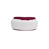SARIKHANE Talebe Sarığı-Beyaz Kumaş-Bordo Takke-Yuvarlak Sarım-Kuş Gözlü-5 metre - 2