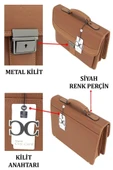 Case Club 2007 Laptop Evrak Çantası 15,6 İnç Kilit Mekanizmalı Omuz Askılı - 6