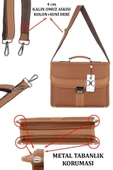 Case Club 2007 Laptop Evrak Çantası 15,6 İnç Kilit Mekanizmalı Omuz Askılı - 9