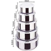 Paslanmaz Çelik Yemek Saklama Kabı Seti thumbnail 2