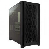 CORSAIR CC-9011200-WW 4000D AIRFLOW TEMPERLI CAM YAN PANEL MID TOWER BILGISAYAR KASASI SIYAH - 1