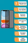 iPhone X Uyumlu Tam Kaplayan Hayalet Cam Siyah Karartma Ekran Koruyucu Cam Anti-Static Özellikli Siyah Çerçeveli thumbnail 2
