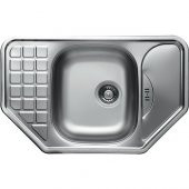 Gürçay Paslanmaz Çelik Köşe Evye 49*78 cm - 1