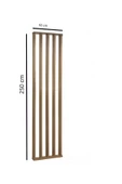 Pinoxi 50Cm x 250Cm Ahşap Çıtalı Paravan Oda Ayırıcı Seperatör Duvar Dekor 50Cm x 250 Cm - 3