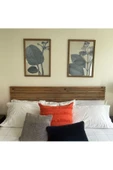 Pinoxi 160Cm Ahşap 2 Adet Raflı Yatak Başlığı 160Cm x 60Cm Ceviz - 1