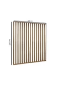 Pinoxi 200Cm x 220Cm Ahşap Çıtalı Paravan Oda Ayırıcı Seperatör Duvar Dekor 200Cm x 220Cm - 3