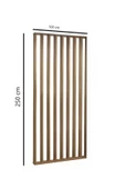 Pinoxi 100Cm x 250Cm Ahşap Çıtalı Paravan Oda Ayırıcı Seperatör Duvar Dekor 100Cm x 250Cm - 3