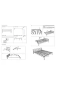 Pinoxi Masif Ahşap Karyola Çift Kişilik 120x200 Cm Doğal Ahşap Ceviz - 3