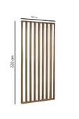 Pinoxi 100Cm x 220Cm Ahşap Çıtalı Paravan Oda Ayırıcı Seperatör Duvar Dekor 100Cm x 220Cm - 3